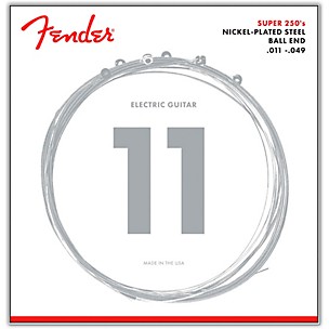 Fender 250M Super 250 Nickel-Plated Steel Electric Guitar Strings - Medium