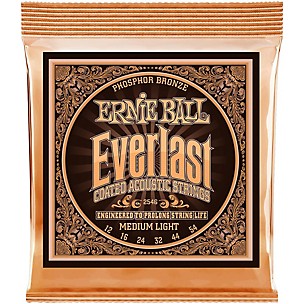 Ernie Ball 2546 Everlast Phosphor Medium Light Acoustic Guitar Strings