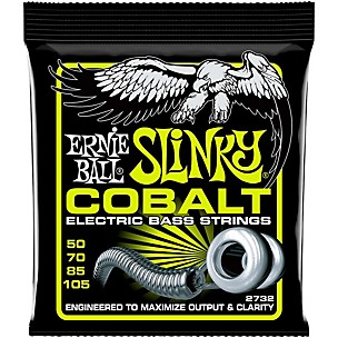 Ernie Ball 2732 Cobalt Regular Slinky Electric Bass Strings - (50-105)