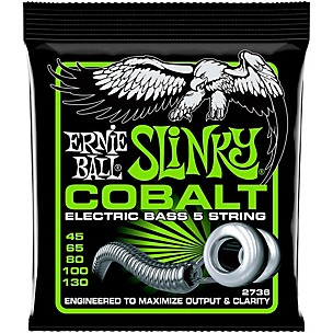 Ernie Ball 2736 Cobalt Regular Slinky 5-String Electric Bass Strings