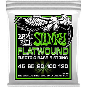 Ernie Ball 2816 Slinky Flatwound 5-String Bass Strings