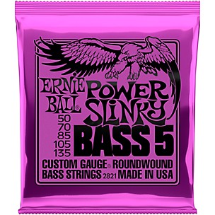 Ernie Ball 2821 Power Slinky 5-String Bass Strings