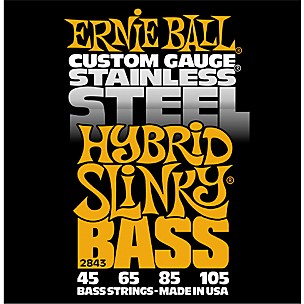 Ernie Ball 2843 Hybrid Slinky Stainless Steel Bass Strings