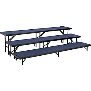 National Public Seating 3 Level Straight Standing Choral Riser (18"x96" Platform)