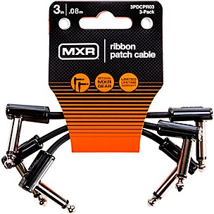MXR 3-Pack 3" Ribbon Patch Cables