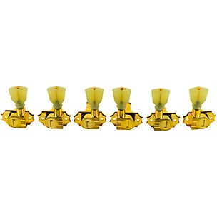 Kluson 3 Per Side Revolution Series G-Mount Pearloid Keystone Tuning Machines