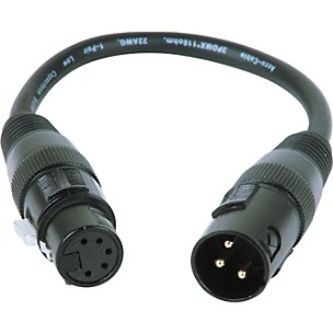 American DJ 3-Pin Male XLR to 5-Pin Female XLR Turnaround