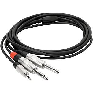 Hosa 3.5mm TRS to Dual 1/4" TS Pro Stereo Breakout Cable