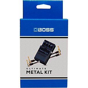 BOSS 30th Anniversary MT-2-3A Metal Zone Effects Pedal and Two 6" Jumper Cable Promo Pack