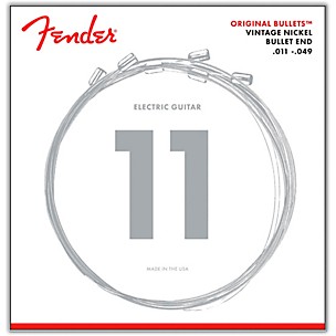 Fender 3150 Original Bullets Vintage Nickel Bullet End Electric Guitar Strings - Medium