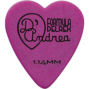 D'Andrea 323 Heart Delrex Delrin Picks - One Dozen