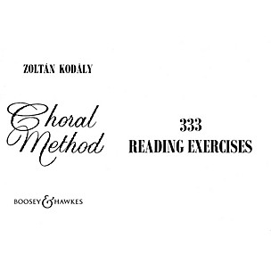 Boosey and Hawkes 333 Reading Exercises Book Composed by Zoltán Kodály