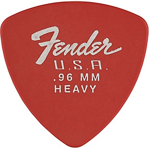 Fender 346 Dura-Tone Delrin Pick (12-Pack), Fiesta Red