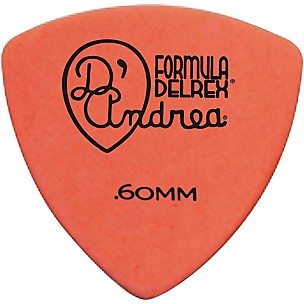 D'Andrea 346 Guitar Picks Rounded Triangle Delrex Delrin - One Dozen