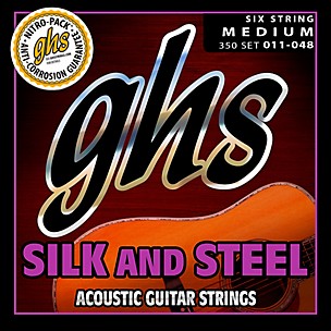 GHS 350 Silk and Steel Medium Acoustic Guitar Strings