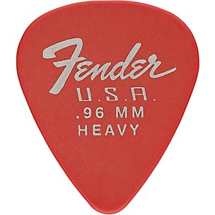 Fender 351 Dura-Tone Delrin Pick (12-Pack), Fiesta Red