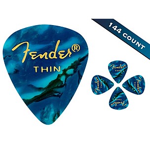 Fender 351 Shape Celluloid Medley Guitar Picks Thin 12 Pack