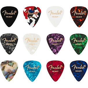 Fender 351 Shape Celluloid Medley Guitar Picks