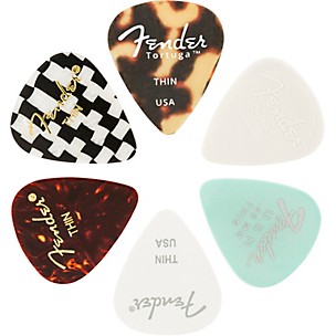Fender 351 Shape Material Medley Guitar Picks (6-Pack)