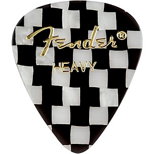 Fender 351 Shape Premium Picks, Checker Celluloid