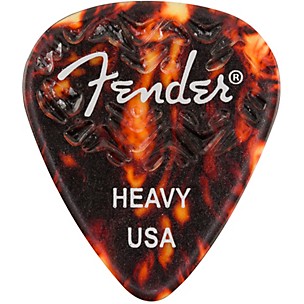 Fender 351 Shape Wavelength Picks (6-Pack), Tortoise Shell