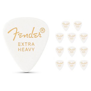 Fender 351 Standard Guitar Pick. White