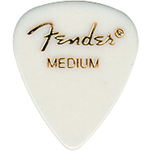 Fender 351 Standard Guitar Pick. White