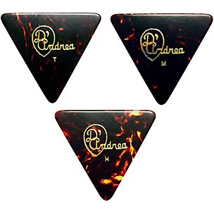 D'Andrea 355 Triangle Celluloid Guitar Picks One Dozen