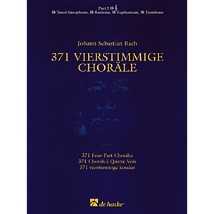 De Haske Music 371 Vierstimmige Choräle (Four-Part Chorales) Concert Band Level 3 Composed by Johann Sebastian Bach