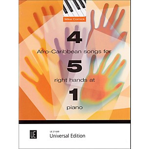 Carl Fischer 4 Afro-Caribbean Songs for 5 Right Hands at 1 Piano Book