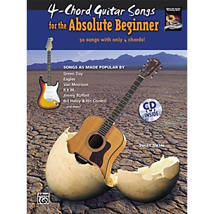 Alfred 4-Chord Guitar Songs for the Absolute Beginner Book & CD