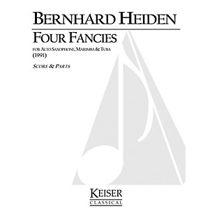 Lauren Keiser Music Publishing 4 Fancies for Alto Sax, Marimba and Tuba LKM Music Series Composed by Bernhard Heiden