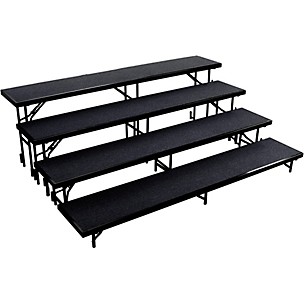 National Public Seating 4 Level Straight Standing Choral Riser (18"x96" Platform)
