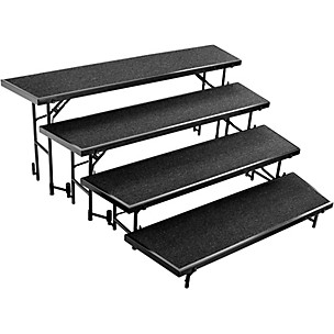 National Public Seating 4 Level Tapered Standing Choral Riser