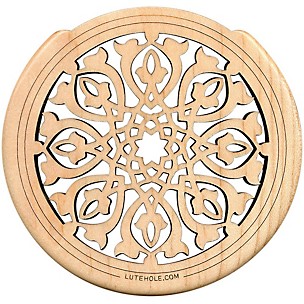 The Lute Hole Company 4" Soundhole Covers for Feedback Control in Maple or Walnut