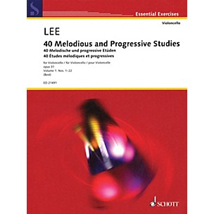 Schott 40 Melodious and Progressive Studies, Op. 31 Nos. 1-22 (for Cello) String Series Softcover