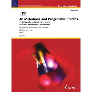 Schott 40 Melodious and Progressive Studies, Op. 31 (Volume 2, Nos. 23-40 - Cello Solo) String Series Softcover