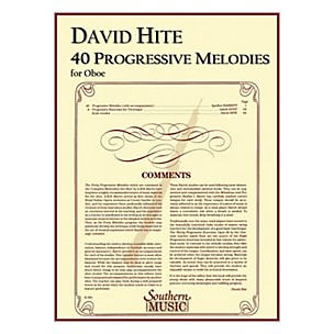 Southern 40 Progressive Melodies (Oboe) Southern Music Series Arranged by David Hite