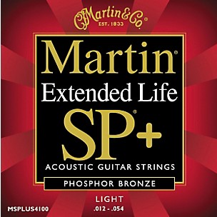 Martin 4100 Coated SP+ Phosphor Bronze Light Acoustic Guitar Strings