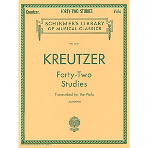 G. Schirmer 42 Studies Transcribed for The Viola By Kreutzer