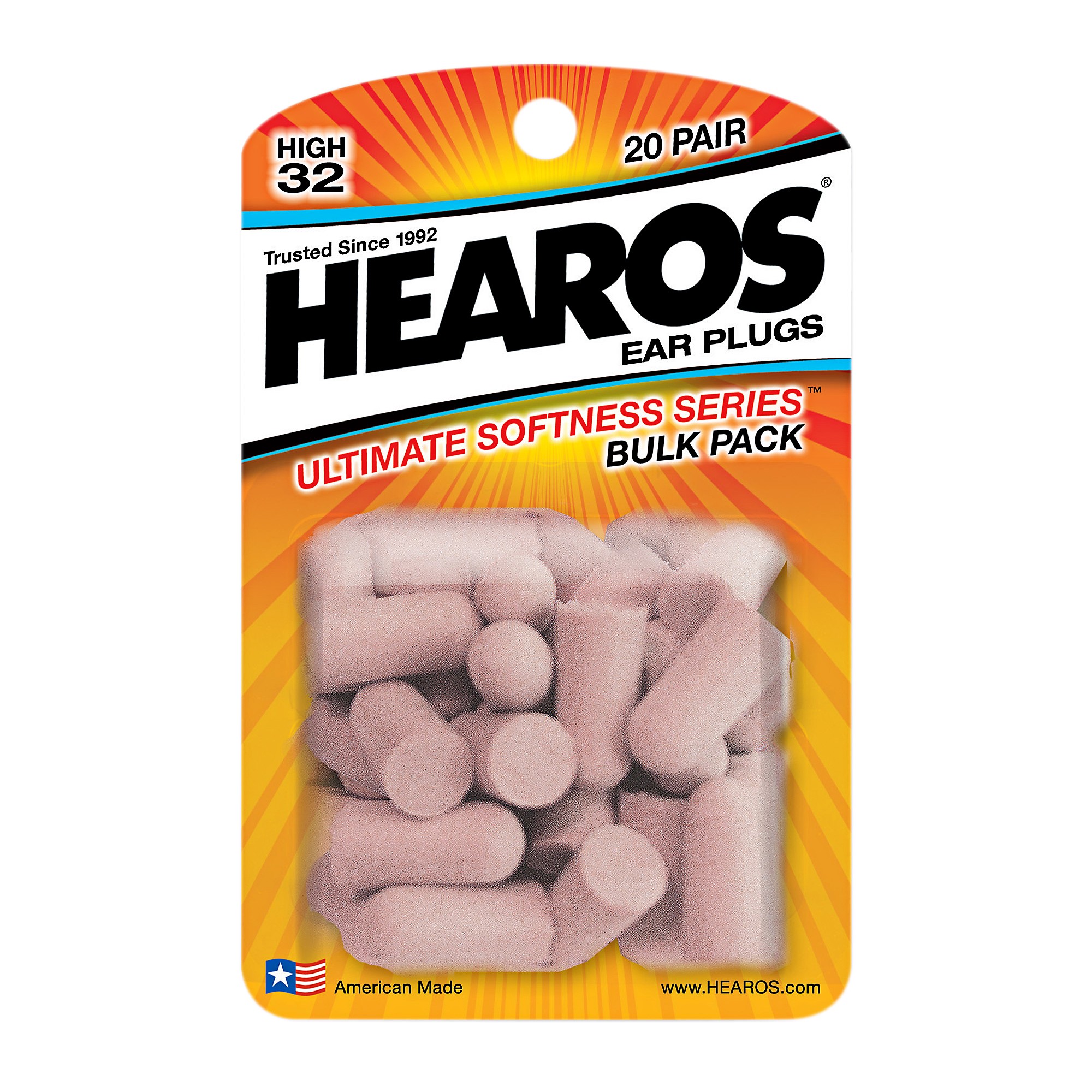 Hearos Ultimate Softness Series Ear Plugs - 20 Pair | Music & Arts