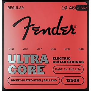 Fender 4250 UltraCore Bullets Electric Guitar Strings 3-Pack -