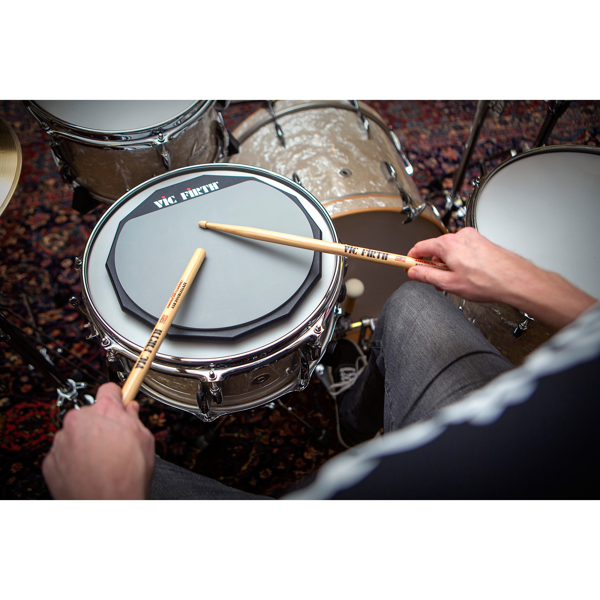 vic firth VIC-PAD12 ドラム練習パッド スティック・バッグ付 51a3wUi05aL._UF894,1000_QL80_.jpg
