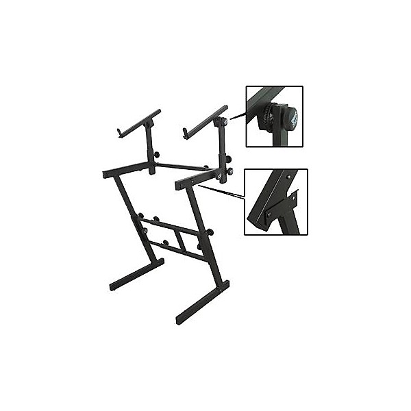 OnStage Stands Folding HeavyDuty DualTier Z Stand Music & Arts