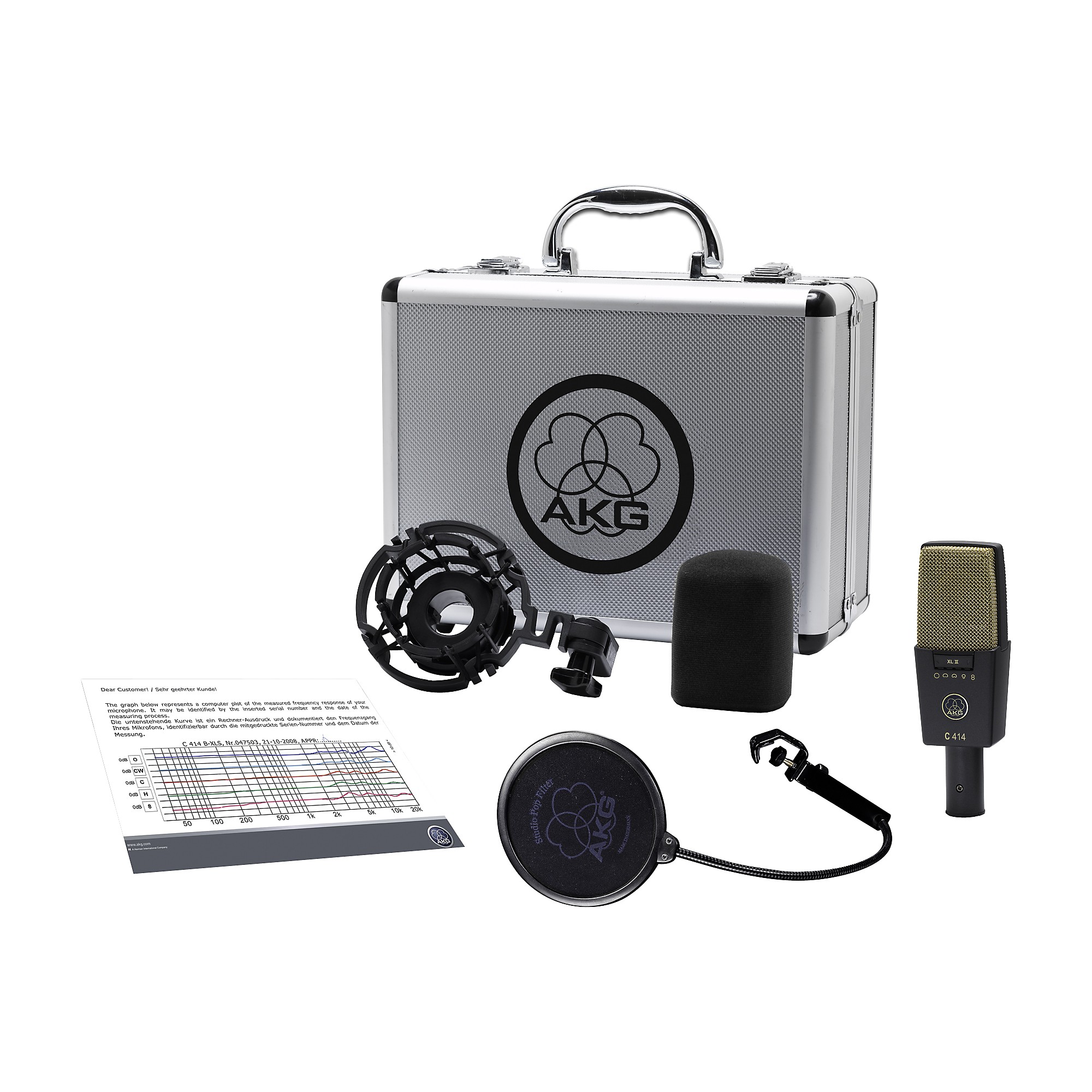 AKG C414 XLII Reference Multi-Pattern Condenser Microphone | Music
