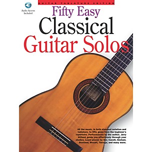 Music Sales 50 Easy Classical Guitar Solos Music Sales America Series Softcover with CD