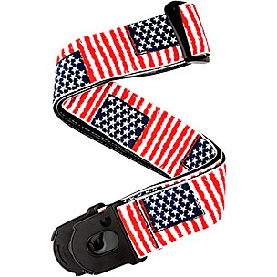 D'Addario 50 mm Nylon Guitar Strap, USA Flag Pattern