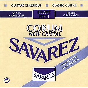 Savarez 500CJ Cristal Trebles Corum Basses High-Tension Nylon Guitar String Set