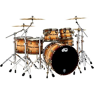 DW 50th Anniversary 6-Piece Shell Pack With Antique Gold Hardware