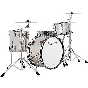 Ludwig 50th Anniversary Stainless Steel Pro Beat 3-Piece Drum Shell Pack